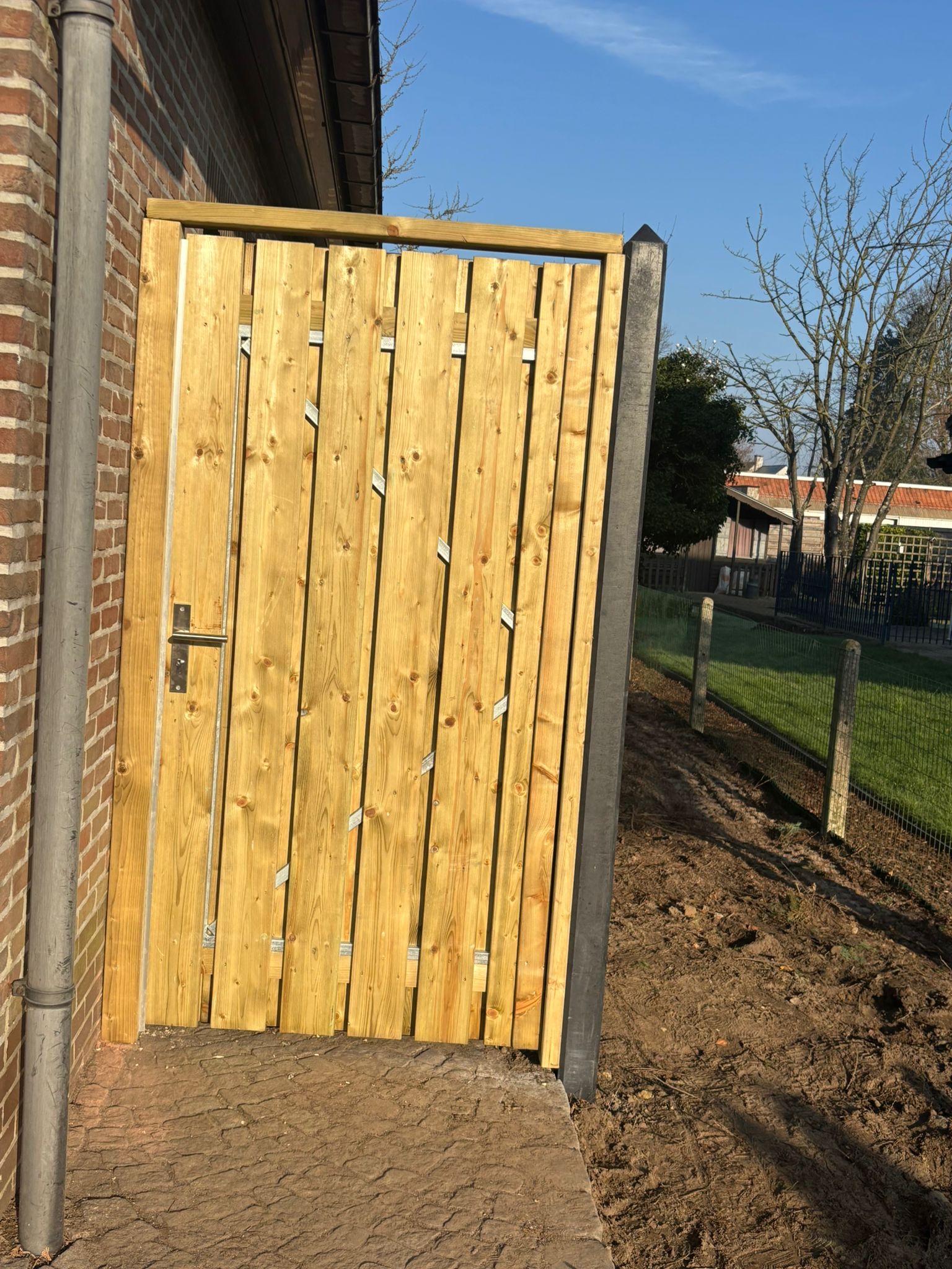 Mapro tuinomheining bij een schuttingproject in Booischot